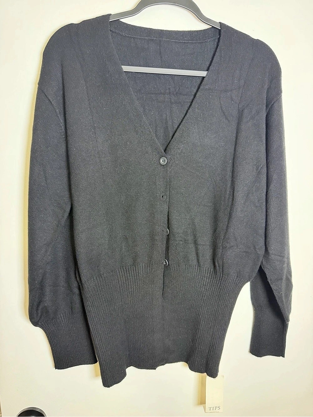 Spodrinalissu Black Cardigan Size Large NWT